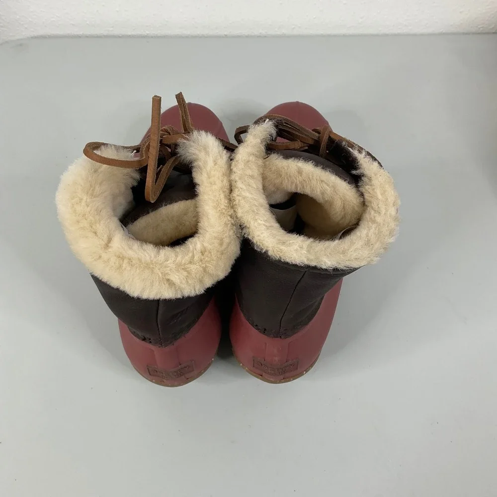 Sperry Pink Rubber‎ Boots Size 8